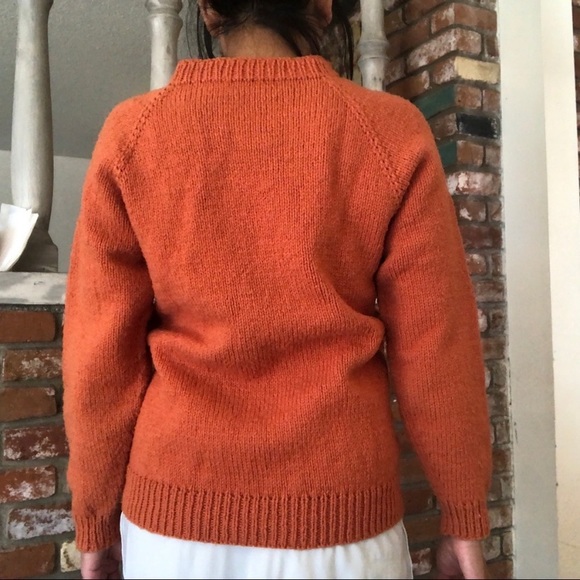 Vintage 1960s Wool Knit Buttoned Cardigan Sweater - Picture 2 of 11